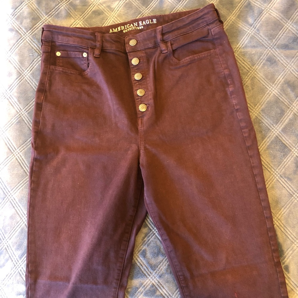 AE Button Fly Skinny Jeans